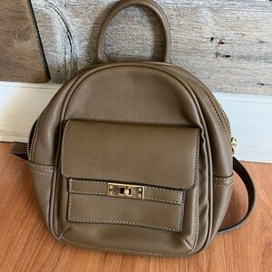 Elegant Tan Mini Backpack